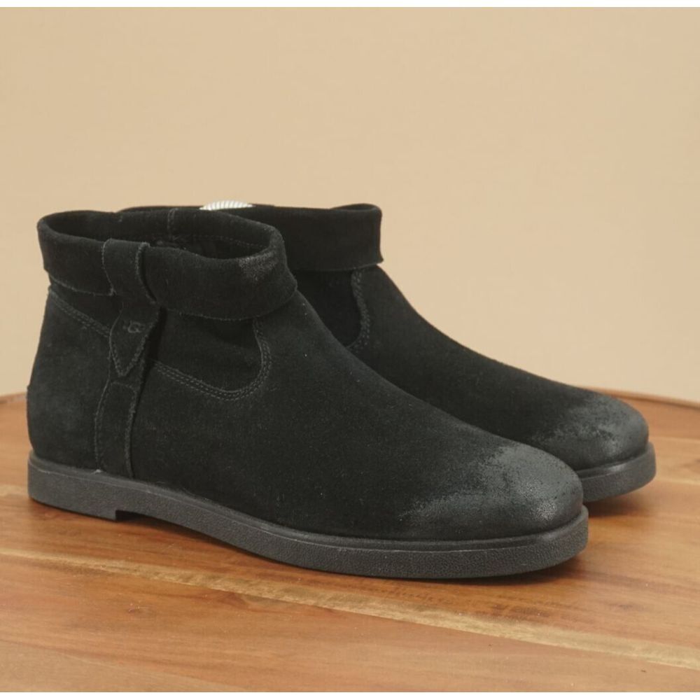 UGG Black Suede Ankle Booties